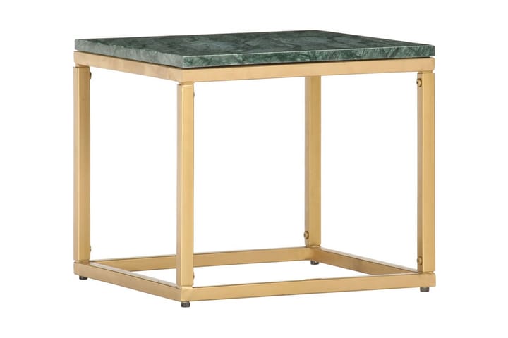 Sohvapöytä vihreä 40x40x35 cm aito kivi marmorikuviolla - Huonekalut - Pöytä & ruokailuryhmä - Sohvapöytä