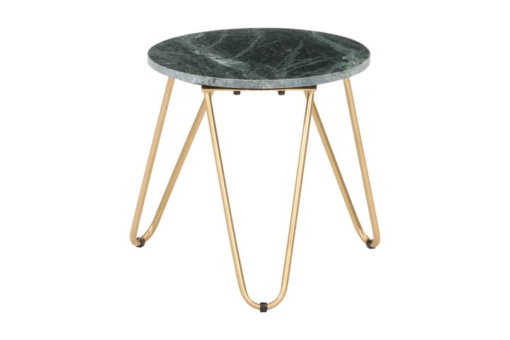 Sohvapöytä vihreä 40x40x40 cm aito kivi marmorikuviolla - Huonekalut - Pöydät & ruokailuryhmät - Sohvapöytä