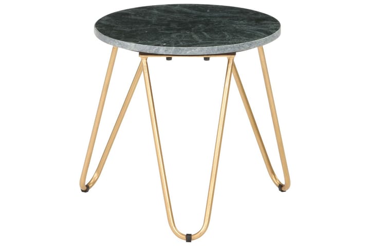 Sohvapöytä vihreä 40x40x40 cm aito kivi marmorikuviolla - Huonekalut - Pöytä & ruokailuryhmä - Sohvapöytä