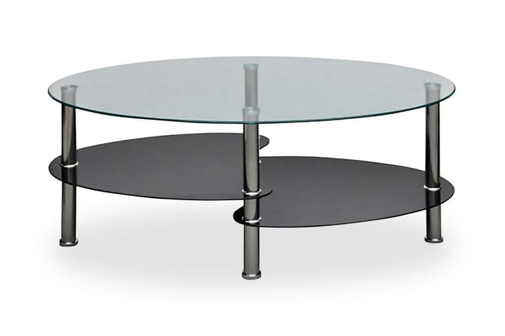 Sohvapöytä yksilöllinen 3-tasoinen muotoilu Musta - Musta - Huonekalut - Pöydät & ruokailuryhmät - Sohvapöytä