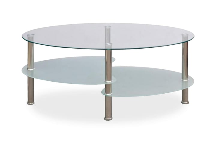 Sohvapöytä yksilöllinen 3-tasoinen muotoilu Valkoinen - Valkoinen - Huonekalut - Pöydät & ruokailuryhmät - Sohvapöytä