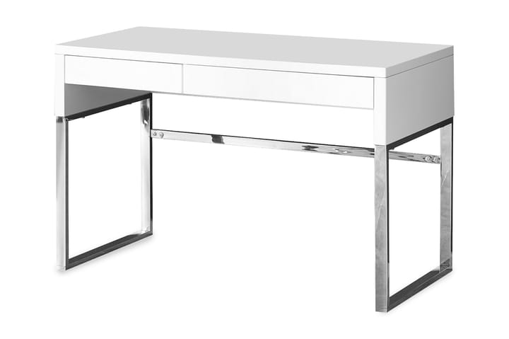 Kirjoituspöytä Lakendra - Valkoinen/kromi - Huonekalut - Pöydät - Kirjoituspöydät