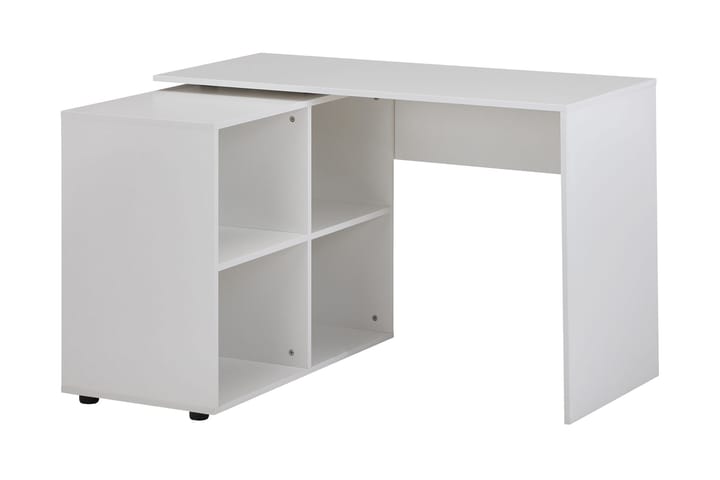 Kulmakirjoituspöytä Gaddana 117 cm - Valkoinen - Huonekalut - Pöydät & ruokailuryhmät - Työpöytä - Kirjoituspöytä - Kulmakirjoituspöytä