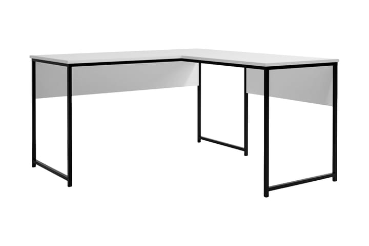 Kulmakirjoituspöytä Tasarima 160 cm - Valkoinen/Musta - Huonekalut - Pöytä & ruokailuryhmä - Työpöytä - Kirjoituspöytä - Kulmakirjoituspöytä