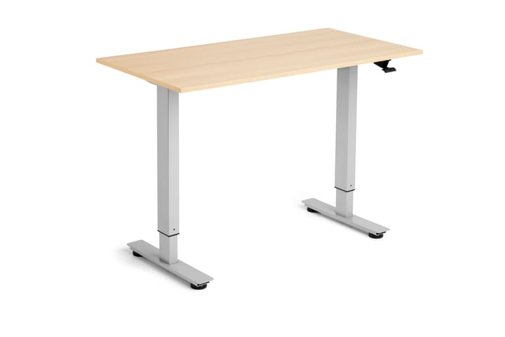 Flexidesk Korkeussäädettävä pöytä Tammi/Hopea - Sarpsborg Metall - Huonekalut - Pöytä & ruokailuryhmä - Työpöytä - Kirjoituspöytä