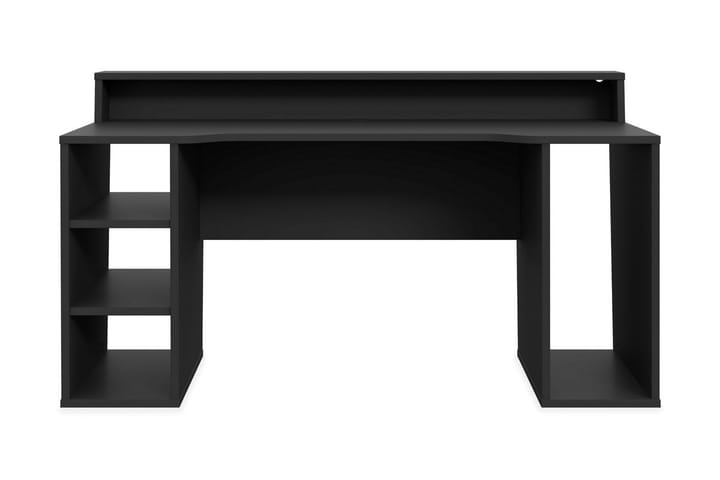 Gaming Kirjoituspöytä Kilcott 160 cm Säilytyksellä 2 hyllyä - Musta - Huonekalut - Pöytä & ruokailuryhmä - Työpöytä - Kirjoituspöytä