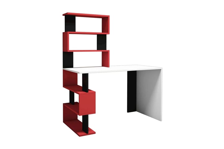 Kirjoituspöytä 120 cm Säilytyksellä Hyllyt Snap - Homemania - Huonekalut - Pöytä & ruokailuryhmä - Työpöytä - Kirjoituspöytä
