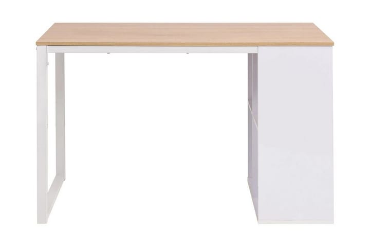 Kirjoituspöytä 120x60x75 cm tammi ja valkoinen - Ruskea - Sisustustuotteet - Sisustusesineet - Kirjoitusalustat