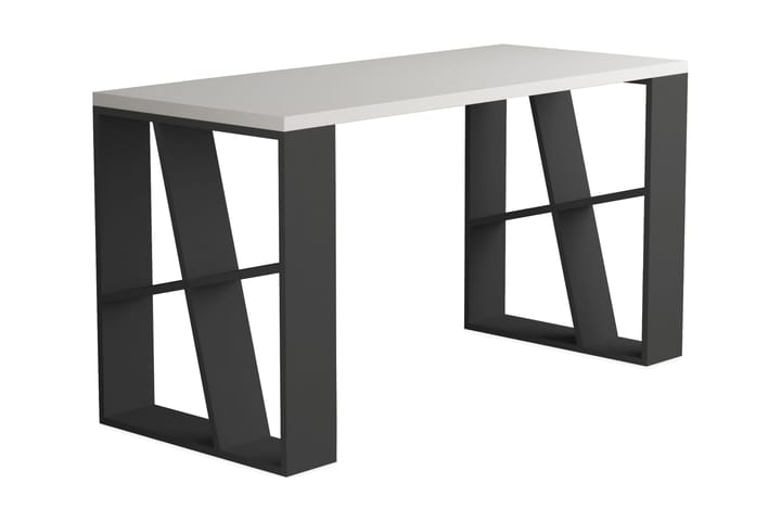 Kirjoituspöytä Adong 140 cm - Valkoinen/Tummanharmaa - Huonekalut - Pöydät & ruokailuryhmät - Työpöytä - Kirjoituspöytä