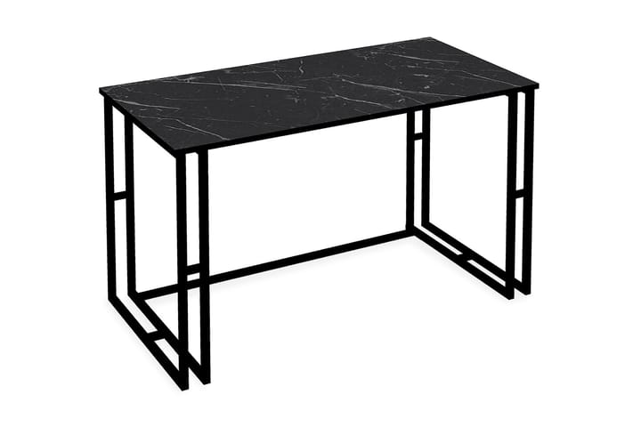Kirjoituspöytä Blista 120 cm Marmorikuvio - Musta - Huonekalut - Pöydät & ruokailuryhmät - Työpöytä - Kirjoituspöytä