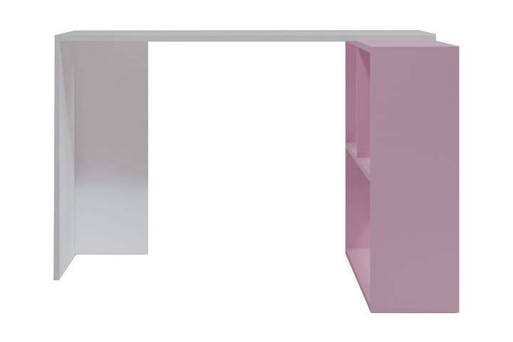Kirjoituspöytä Cankat 120 cm Säilytyksellä Hyllyt - Valkoinen/Roosa - Huonekalut - Pöydät & ruokailuryhmät - Työpöytä - Kirjoituspöytä