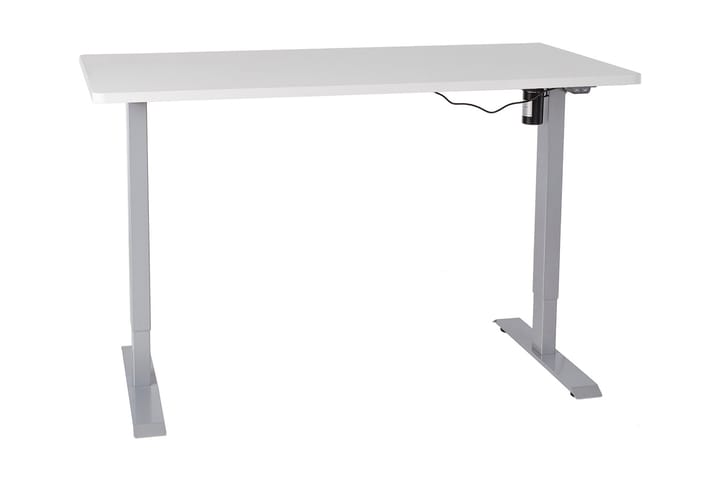 Kirjoituspöytä Cogito 140 cm Korkeussäätö - Harmaa/Valkoinen - Huonekalut - Pöydät & ruokailuryhmät - Työpöytä - Sähköpöytä & säädettävä työpöytä