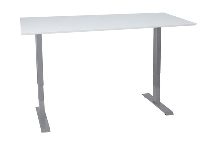 Kirjoituspöytä Cogito 2  160 cm Korkeussäätö - Valkoinen/Harmaa - Huonekalut - Pöydät & ruokailuryhmät - Työpöytä - Sähköpöytä & säädettävä työpöytä