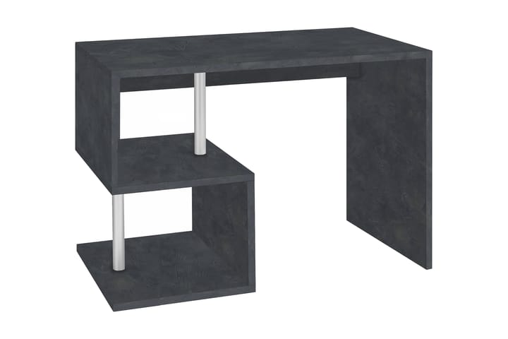 Kirjoituspöytä Esino 100 cm säilytyksellä Hyllyt - Musta - Huonekalut - Pöytä & ruokailuryhmä - Työpöytä - Kirjoituspöytä