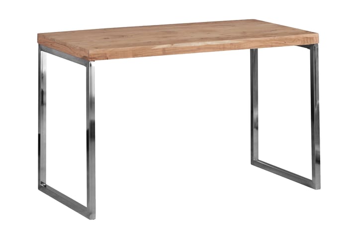 Kirjoituspöytä Feehrer 120 cm - Akaasia/Kromi - Huonekalut - Pöydät & ruokailuryhmät - Työpöytä - Kirjoituspöytä