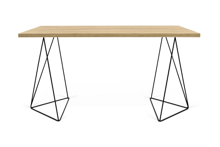 Kirjoituspöytä Flowe 140 cm - Puu/Luonnonväri/Musta - Huonekalut - Pöydät & ruokailuryhmät - Työpöytä - Kirjoituspöytä
