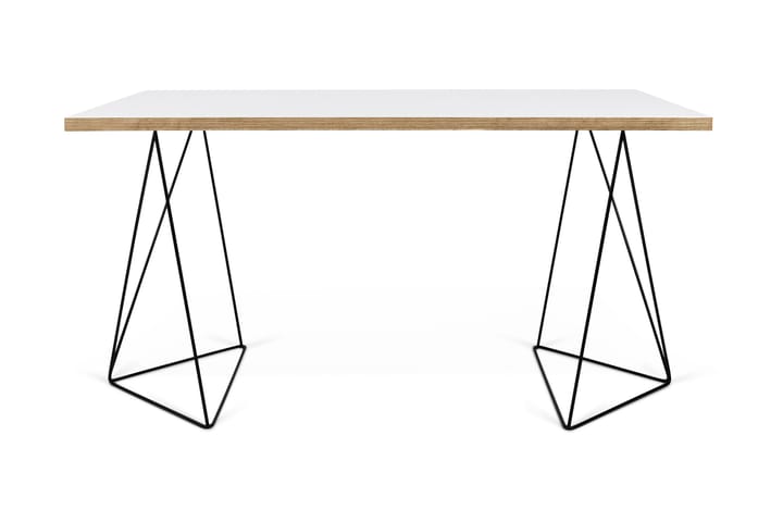 Kirjoituspöytä Flowe 140 cm - Valkoinen - Huonekalut - Pöydät & ruokailuryhmät - Työpöytä - Kirjoituspöytä