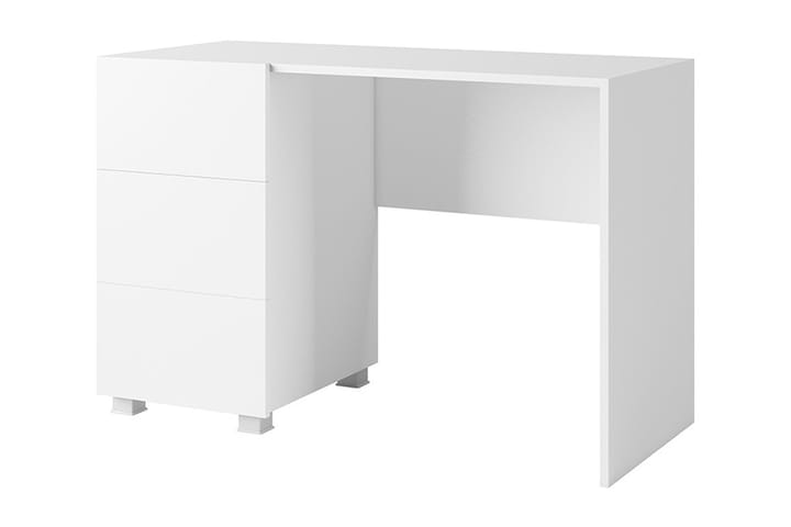 Kirjoituspöytä Frick 110 cm Säilytyksellä - Valkoinen - Huonekalut - Pöydät & ruokailuryhmät - Työpöytä - Kirjoituspöytä