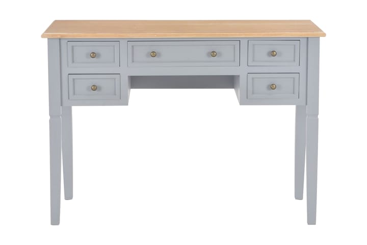Kirjoituspöytä harmaa 109,5x45x77,5 cm puinen - Harmaa - Huonekalut - Pöydät & ruokailuryhmät - Työpöytä - Kirjoituspöytä