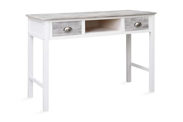 Kirjoituspöytä harmaa 110x45x76 cm puinen - Harmaa - Huonekalut - Pöytä & ruokailuryhmä - Työpöytä - Kirjoituspöytä