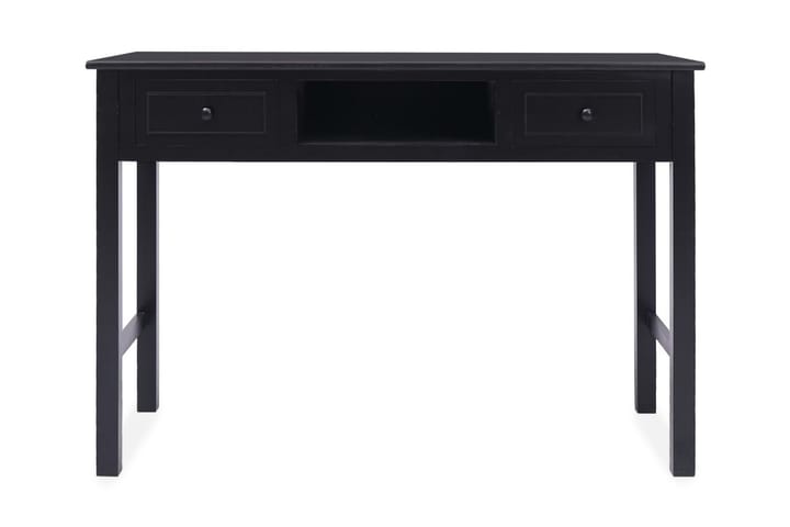 Kirjoituspöytä harmaa 110x45x76 cm puinen - Musta - Huonekalut - Pöytä & ruokailuryhmä - Työpöytä - Kirjoituspöytä