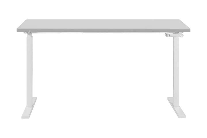 Kirjoituspöytä Hengrove 130 cm Manuaalinen säätö - Harmaa/Valkoinen - Huonekalut - Pöydät & ruokailuryhmät - Työpöytä - Sähköpöytä & säädettävä työpöytä
