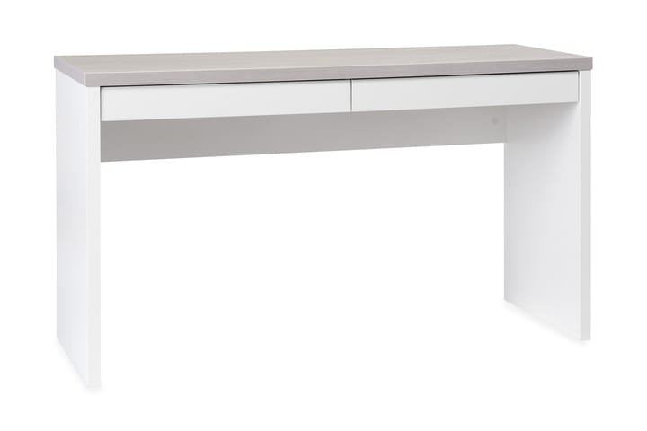 Kirjoituspöytä Ida 134 cm Säilytyksellä laatikot - Valkoinen - Huonekalut - Pöydät & ruokailuryhmät - Työpöytä - Kirjoituspöytä