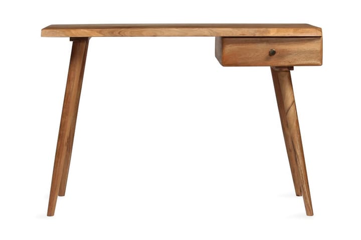 Kirjoituspöytä kiinteä akaasiapuu 110x50x76 cm - Ruskea - Huonekalut - Pöydät & ruokailuryhmät - Työpöytä - Kirjoituspöytä