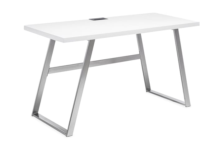 Kirjoituspöytä Lenamari 140 cm - Valkoinen/Kromi - Huonekalut - Pöydät & ruokailuryhmät - Työpöytä - Kirjoituspöytä