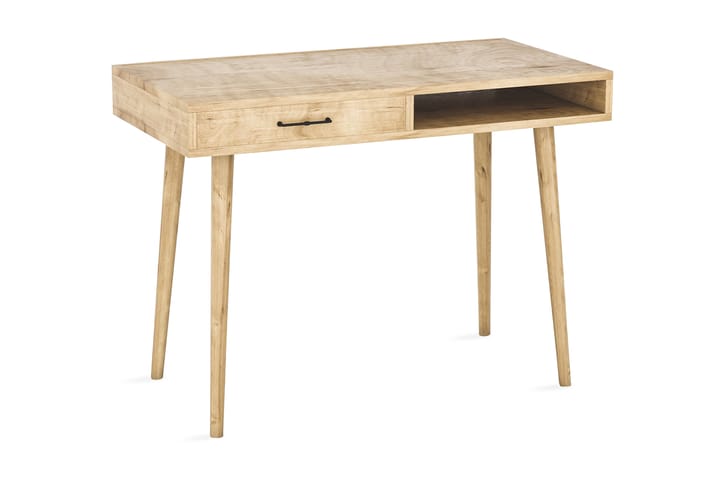 Kirjoituspöytä Lundtorp 105 cm Säilytyksellä Hylly+Laatikko - Ruskea - Huonekalut - Pöydät & ruokailuryhmät - Työpöytä - Kirjoituspöytä