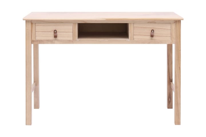 Kirjoituspöytä luonnollinen 110x45x76 cm puinen - Ruskea - Huonekalut - Pöydät & ruokailuryhmät - Työpöytä - Kirjoituspöytä