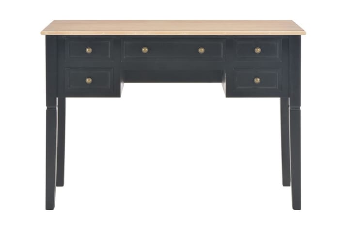 Kirjoituspöytä musta 109,5x45x77,5 cm puinen - Musta - Huonekalut - Pöydät & ruokailuryhmät - Työpöytä - Kirjoituspöytä