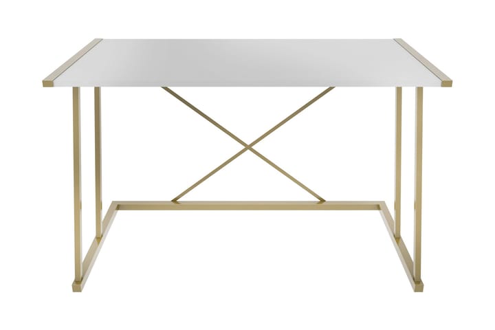 Kirjoituspöytä Oxaca 60x75x114 cm - Kulta/Valkoinen - Huonekalut - Pöytä & ruokailuryhmä - Työpöytä - Kirjoituspöytä
