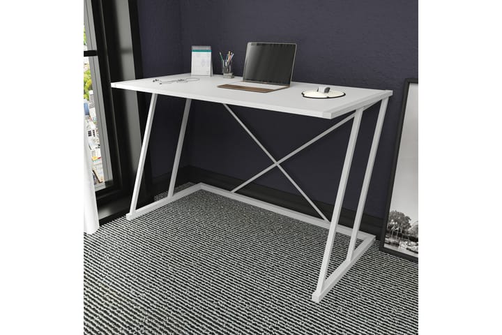 Kirjoituspöytä Oxaca 60x75x114 cm - Valkoinen - Huonekalut - Pöytä & ruokailuryhmä - Työpöytä - Kirjoituspöytä