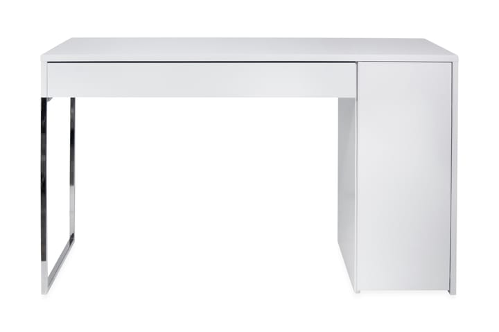 Kirjoituspöytä Prado 130 cm Säilytyksellä Laatikko+kaappi - Valkoinen - Huonekalut - Pöytä & ruokailuryhmä - Työpöytä - Kirjoituspöytä