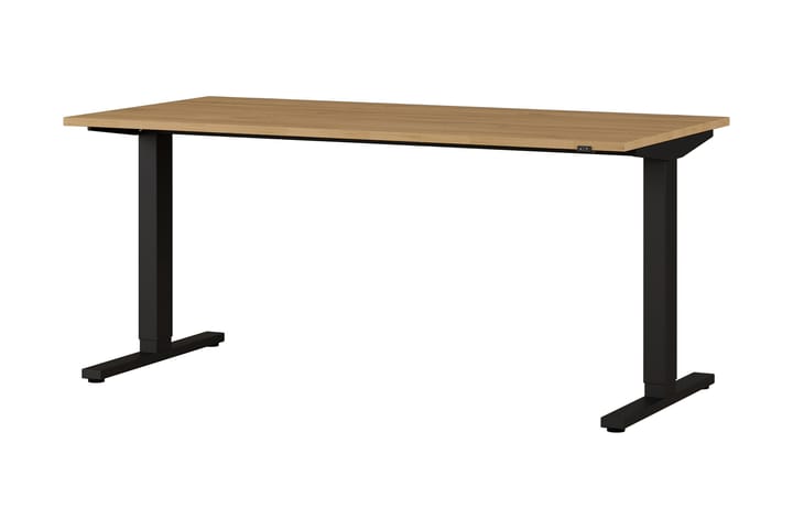 Kirjoituspöytä Requeijo 160 cm Korkeussäätö - Ruskea/Musta - Huonekalut - Pöydät & ruokailuryhmät - Työpöytä - Kirjoituspöytä - Korkeussäädettävä kirjoituspöytä