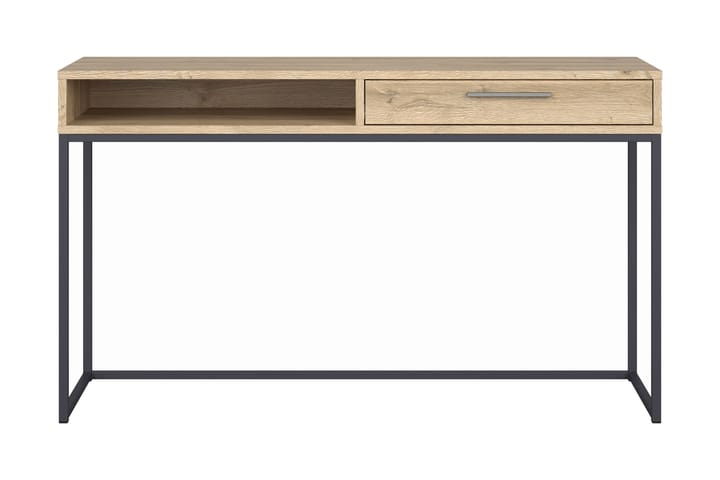 Kirjoituspöytä Segalas 131 cm Säilytyksellä Laatikko+Hylly - Tammenväri/Grafiitti - Huonekalut - Pöydät & ruokailuryhmät - Työpöytä - Kirjoituspöytä