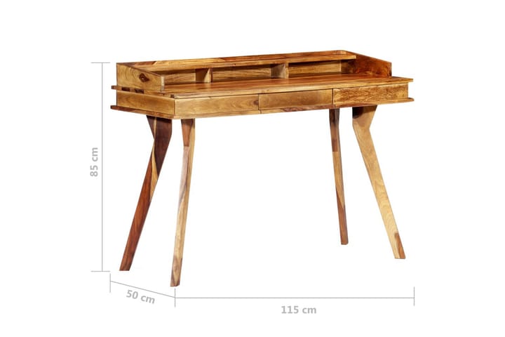 Kirjoituspöytä täysi seesampuu 115x50x85 cm - Ruskea - Huonekalut - Pöytä & ruokailuryhmä - Työpöytä - Kirjoituspöytä