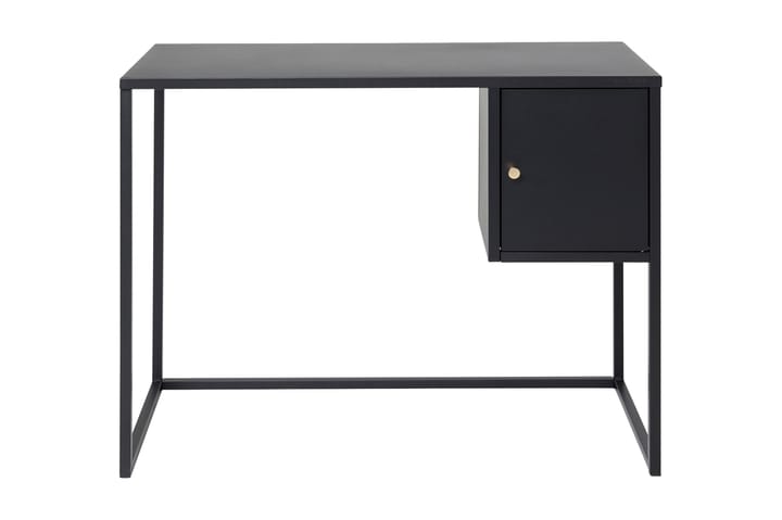 Kirjoituspöytä Tamarie 95 cm Säilytyksellä kaappi - Musta - Huonekalut - Pöydät & ruokailuryhmät - Pöydän tarvikkeet - Pöytälevy