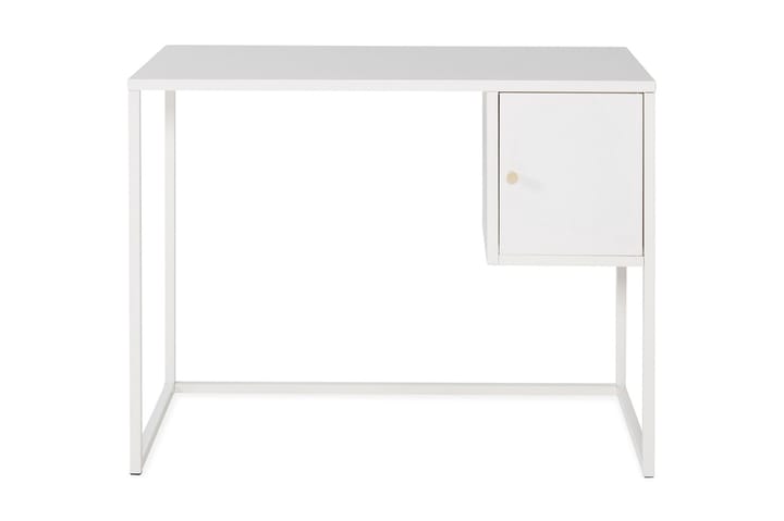 Kirjoituspöytä Tamarie 95 cm Säilytyksellä kaappi - Valkoinen - Huonekalut - Pöytä & ruokailuryhmä - Työpöytä - Kirjoituspöytä