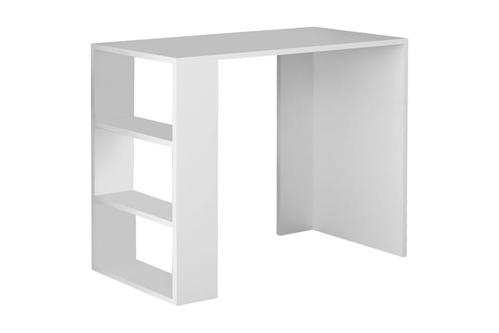 Kirjoituspöytä Tessie 90 cm Säilytyksellä Hylly - Valkoinen - Huonekalut - Pöydät & ruokailuryhmät - Sohvapöytä