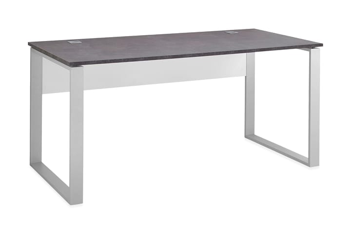 Kirjoituspöytä Trocon 160 cm - Betoninharmaa/Valkoinen - Huonekalut - Pöydät & ruokailuryhmät - Työpöytä - Kirjoituspöytä