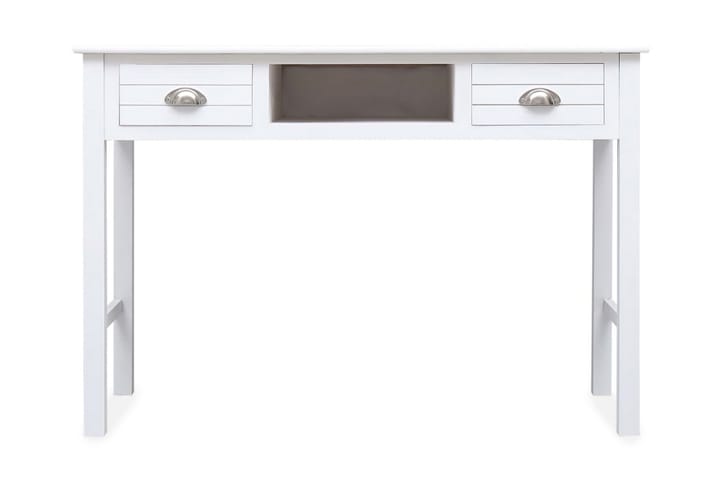 Kirjoituspöytä valkoinen 110x45x76 cm puinen - Valkoinen - Huonekalut - Pöytä & ruokailuryhmä - Työpöytä - Kirjoituspöytä