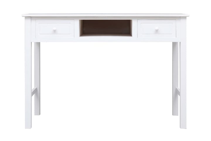 Kirjoituspöytä valkoinen 110x45x76 cm puinen - Valkoinen - Huonekalut - Pöydät & ruokailuryhmät - Työpöytä - Kirjoituspöytä