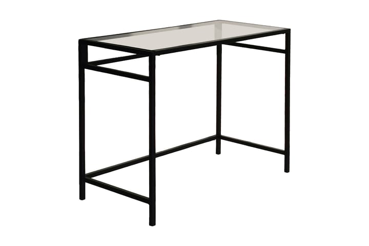 Kirjoituspöytä Vallsbo 100 cm - Lasi/Musta - Huonekalut - Pöytä & ruokailuryhmä - Työpöytä - Kirjoituspöytä