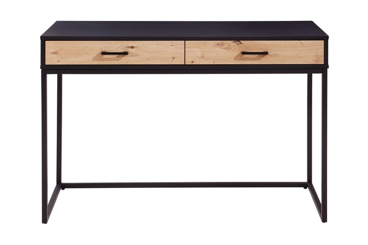 Kirjoituspöytä Vauboye 110 cm Säilytyksellä 2 laatikkoa - Musta/Ruskea - Huonekalut - Pöytä & ruokailuryhmä - Työpöytä - Kirjoituspöytä