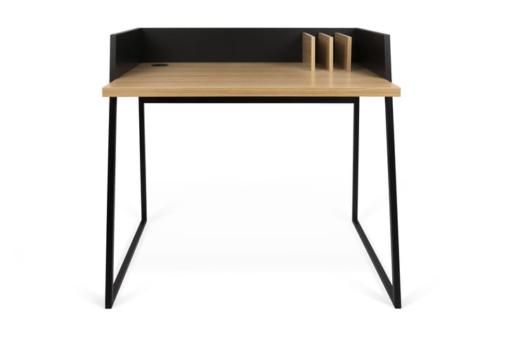 Kirjoituspöytä Volga 90 cm - Tammiviilu/Musta - Huonekalut - Pöytä & ruokailuryhmä - Työpöytä - Kirjoituspöytä