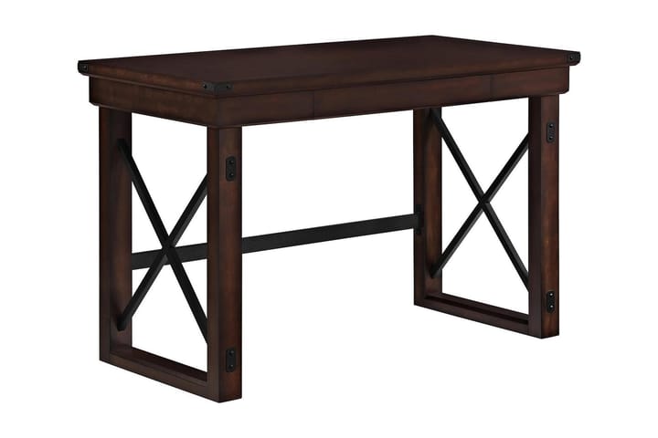 Kirjoituspöytä Wildwood 121 cm Säilytys Laatikko Espresso - Dorel Home - Huonekalut - Pöytä & ruokailuryhmä - Työpöytä - Kirjoituspöytä