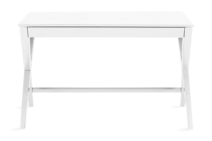 Kirjoituspöytä Writex 120 cm Marmorikuvio Säilytys Laatikko - Valkoinen/Kromi - Huonekalut - Pöydät & ruokailuryhmät - Työpöytä - Kirjoituspöytä
