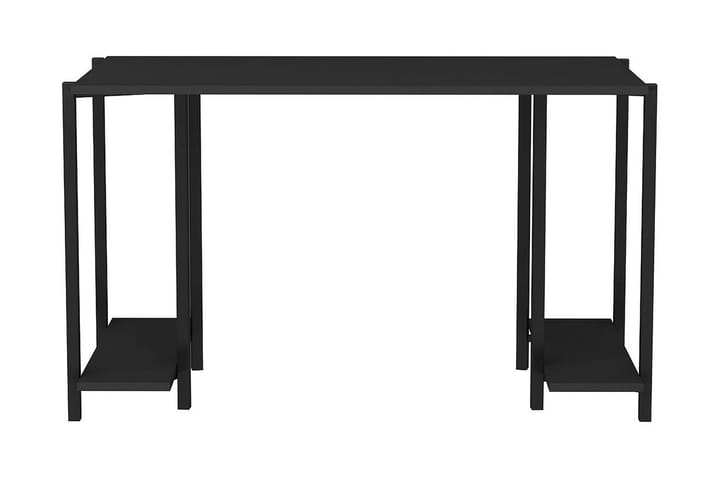 Kirjoituspöytä Yepan 60x73,8x125,2 cm Säilytyksellä - Musta/Antrasiitti - Kodintekstiilit & matot - Verhot
